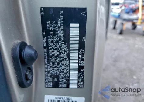 2005 Toyota Sienna Ce из США, поврежденный, VIN 5TDZA23C35S265022